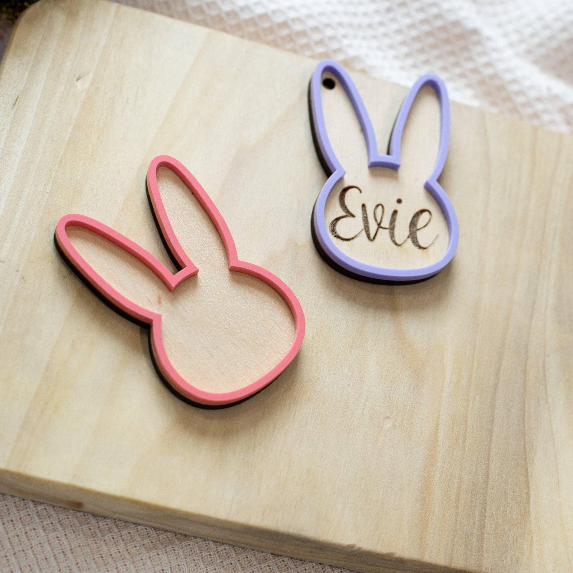 Personalised Easter Bunny Tags - Cake Topper Warehouse