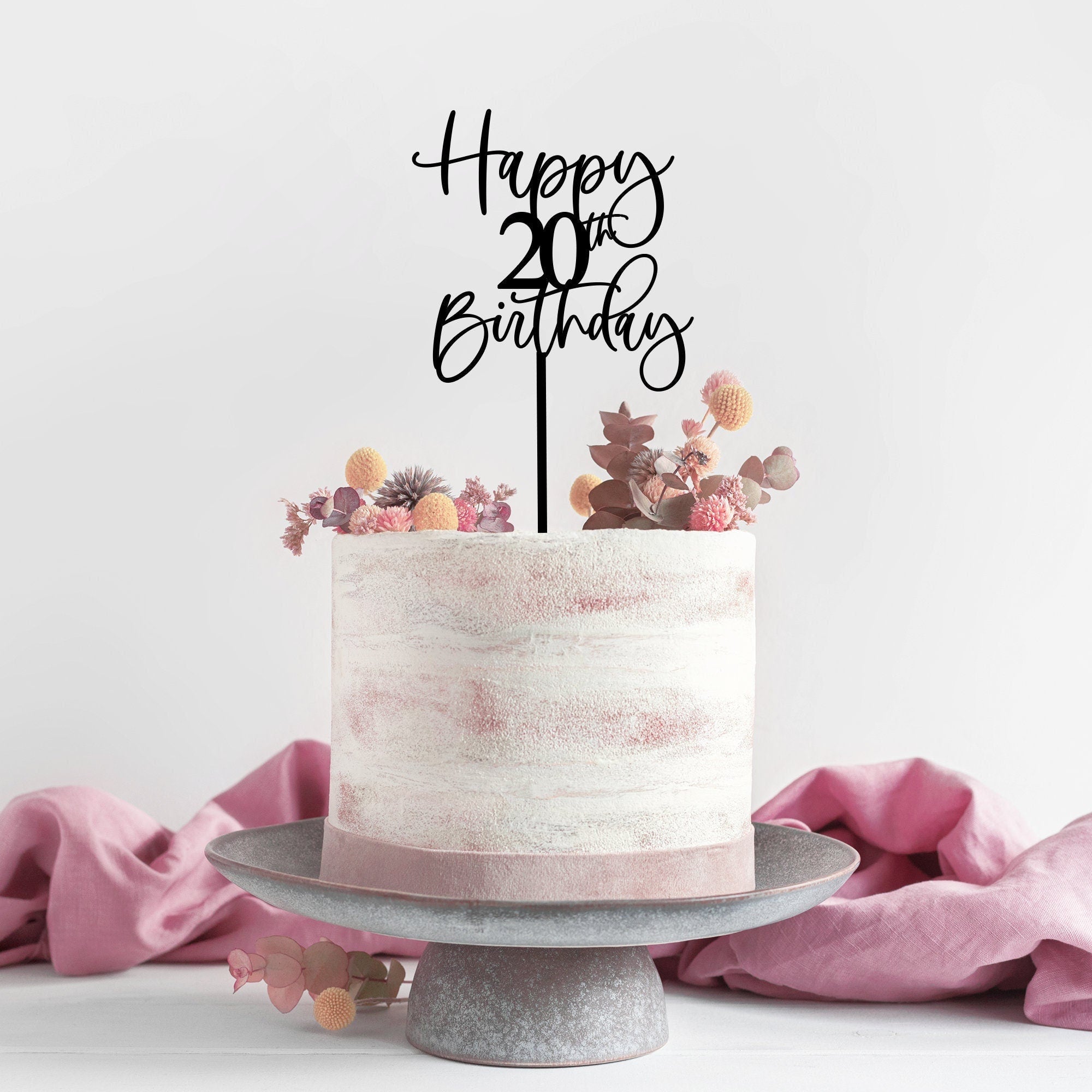 Twenty - Happy 20th Birthday - Personalised – DIY Parties by Renee