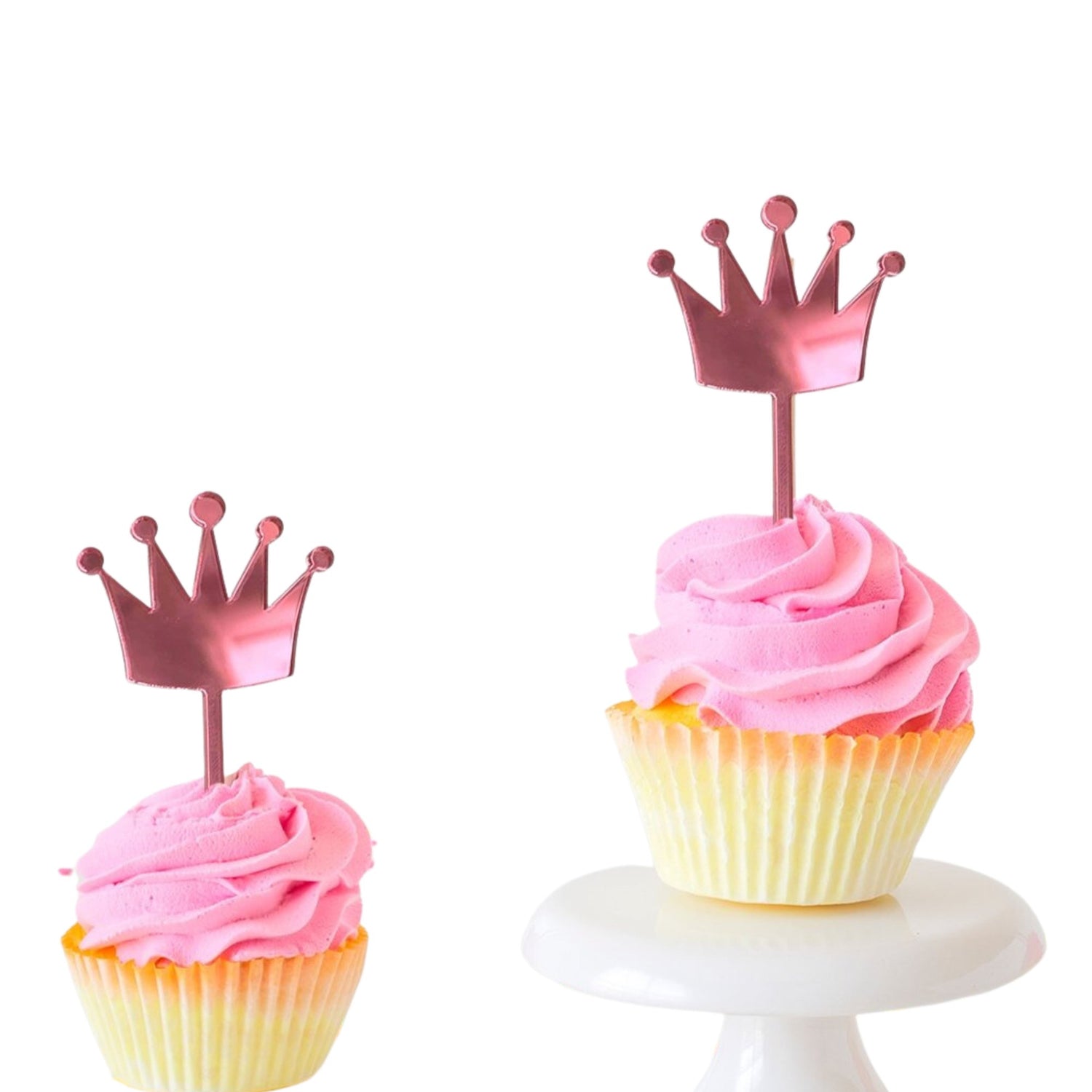Princess Crown Cupcake Toppers - Cake Topper Warehouse