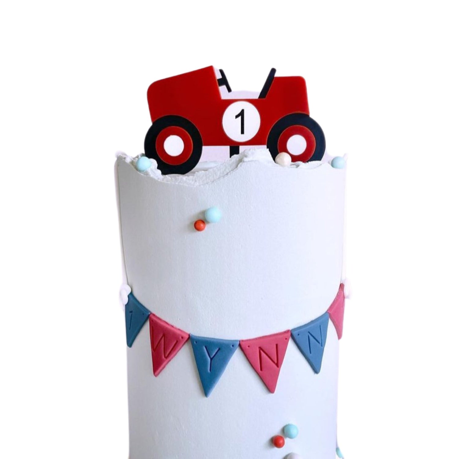 Racing Car Acrylic Cake Topper - Cake Topper Warehouse