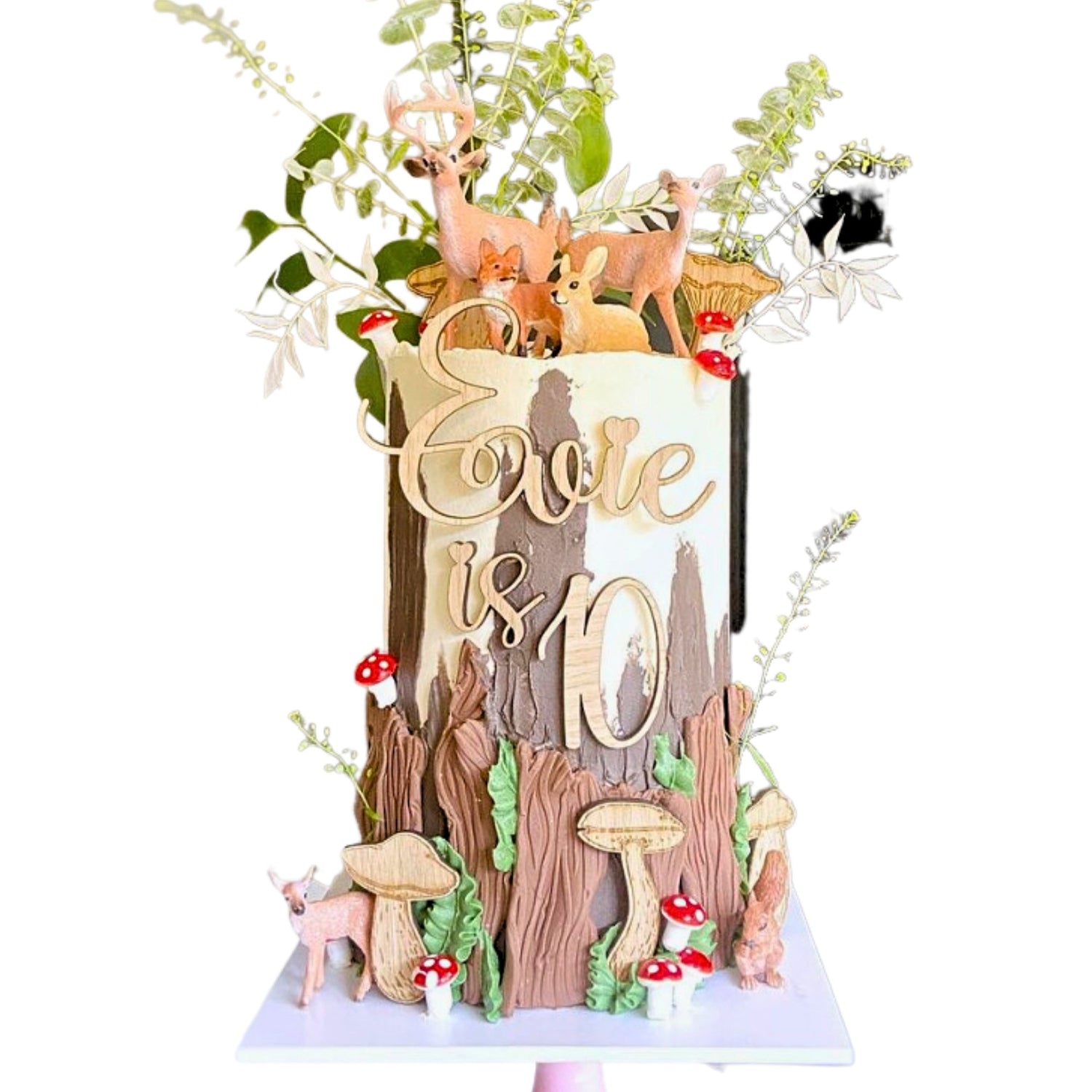 Woodland Cake Charm and Age Accessory Pack - Cake Topper Warehouse